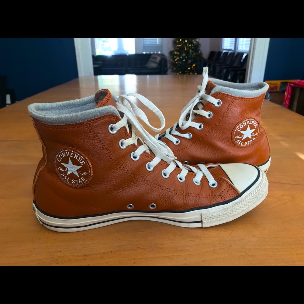 Leather Converse Chuck Taylor All Star High Tops